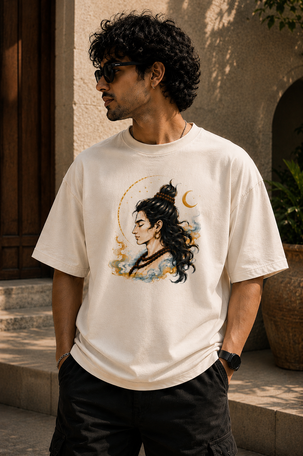 Cosmic Shiva Oversized Classic T-Shirt