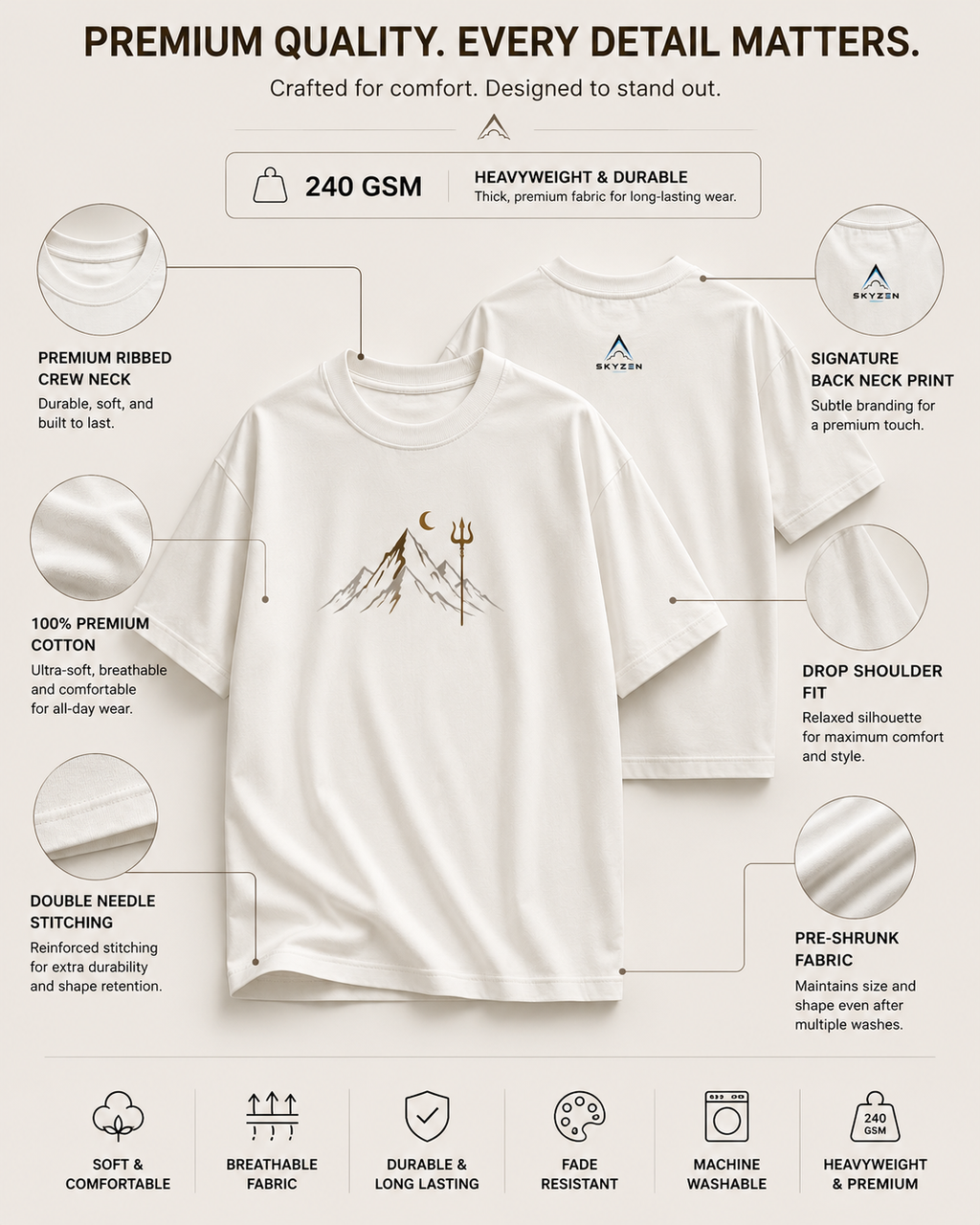 Himalayan Silence Oversized T-Shirt