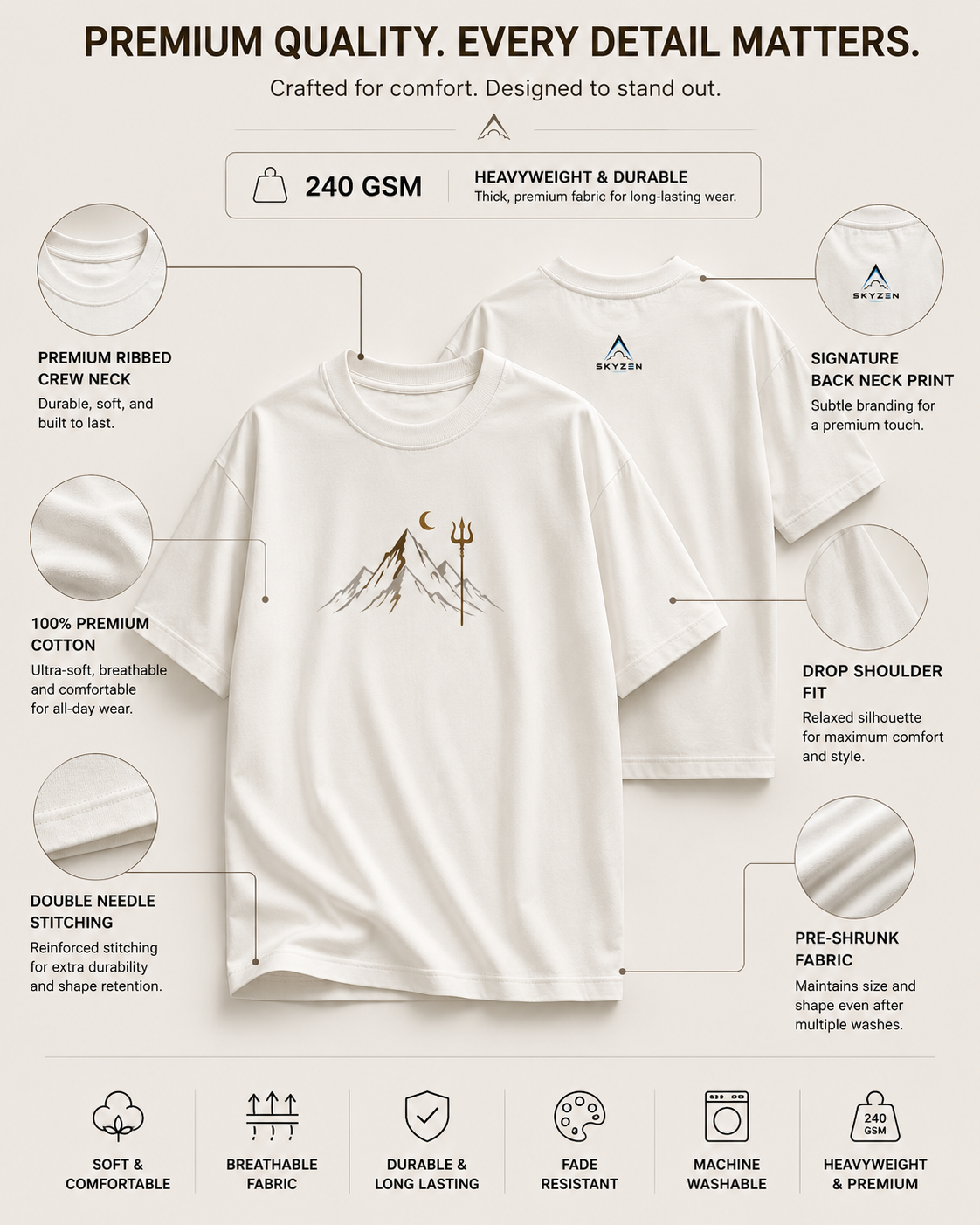 Himalayan Silence Oversized T-Shirt